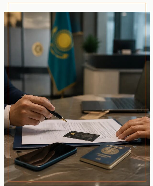 Открытие счета и банковской карты в Казахстане в Чебаркуле